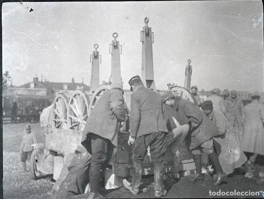 Fotograf&iacute;a antigua: PRIMERA GUERRA MUNDIAL MILITARES COCHES LOTE DE 4 NEGATIVOS TAMA&Ntilde;O 8.5 X 11.5 CM