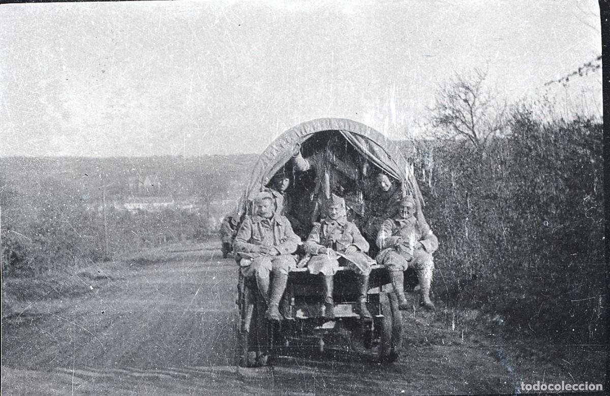 Fotograf&iacute;a antigua: PRIMERA GUERRA MUNDIAL MILITARES COCHES LOTE DE 13 NEGATIVOS TAMA&Ntilde;O 6 X 4 CM