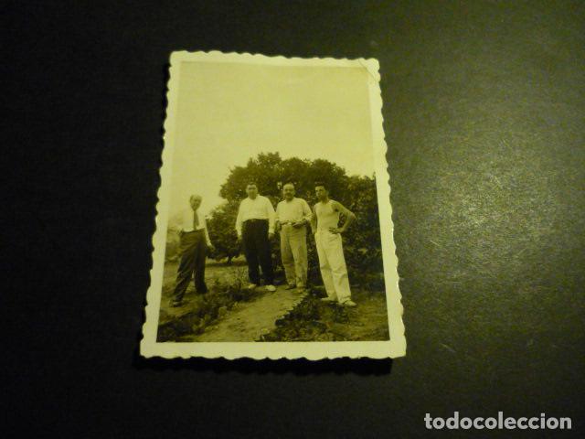 Fotograf&iacute;a antigua: CREVILLENTE ALICANTE RETRATO DE CUATRO AMIGOS ANTIGUA FOTOGRAFIA 9 X 6 CM
