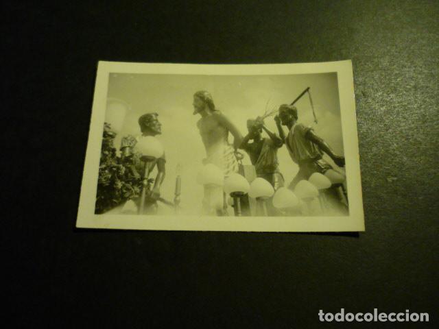 Fotograf&iacute;a antigua: CREVILLENTE ALICANTE SEMANA SANTA PASO ANTIGUA FOTOGRAFIA 7 X 4.5 CM