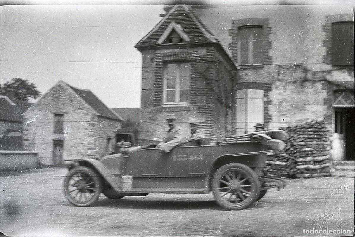 Fotograf&iacute;a antigua: PRIMERA GUERRA MUNDIAL MILITARES COCHES LOTE DE 13 NEGATIVOS TAMA&Ntilde;O 6 X 4 CM