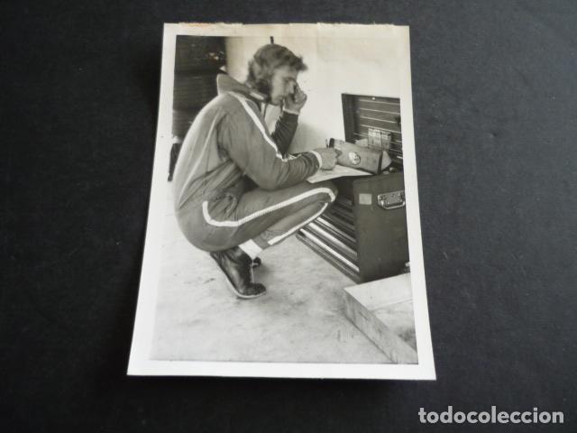 Fotograf&iacute;a antigua: CORREDOR REINE WISELL AUTOMOVILISMO FOTOGRAFIA ORIGINAL 8 X 10 CM