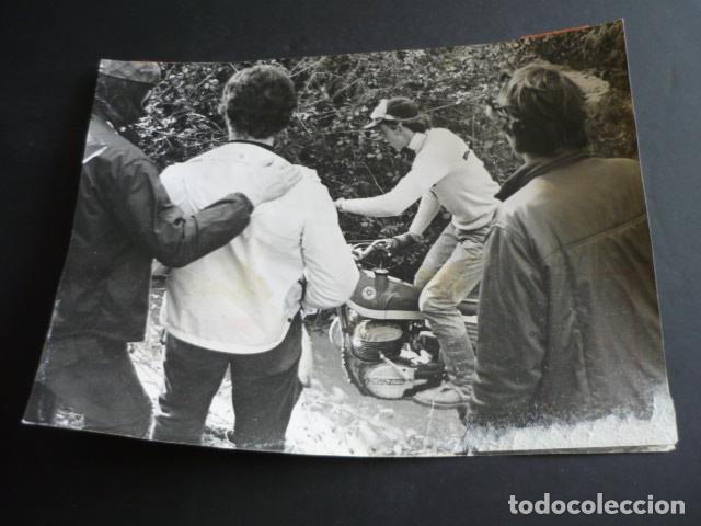 Antique Photography: IGNACIO BULTO MOTOCICLISTA FOTOGRAFIA ORIGINAL 18 X 24 CM