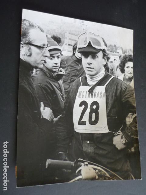 Antique Photography: IGNACIO BULTO MOTOCICLISTA FOTOGRAFIA ORIGINAL 18 X 24 CM