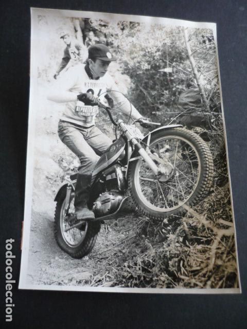 Antique Photography: IGNACIO BULTO MOTOCICLISTA FOTOGRAFIA ORIGINAL 18 X 12 CM