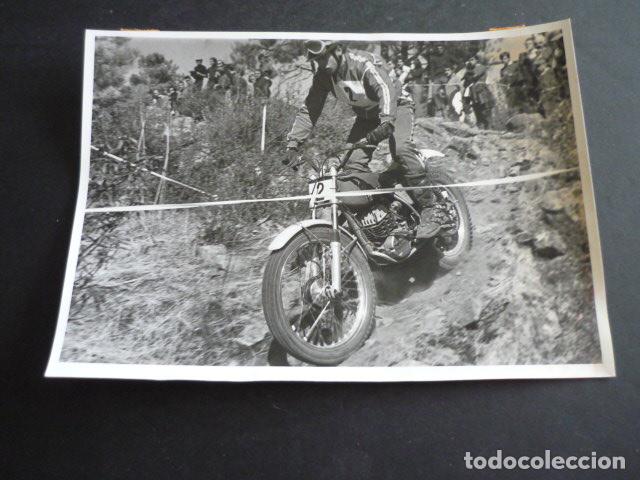 Antique Photography: IGNACIO BULTO MOTOCICLISTA FOTOGRAFIA ORIGINAL 18 X 12 CM