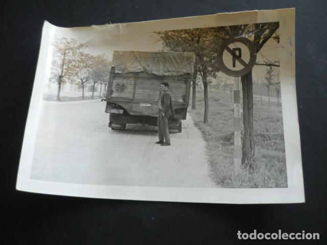 Antique Photography: CAMION EN CARRETERA ANTIGUA FOTOGRAFIA 12 X 17 CM