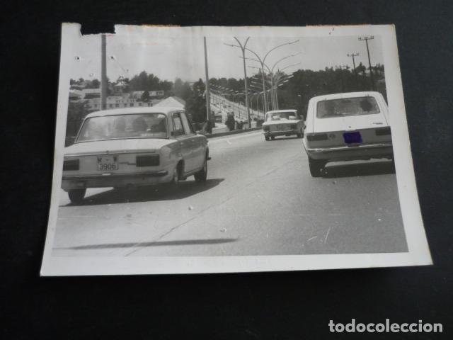 Antique Photography: VEHICULOS EN CARRETERA ANTIGUA FOTOGRAFIA 9 X 12 CM