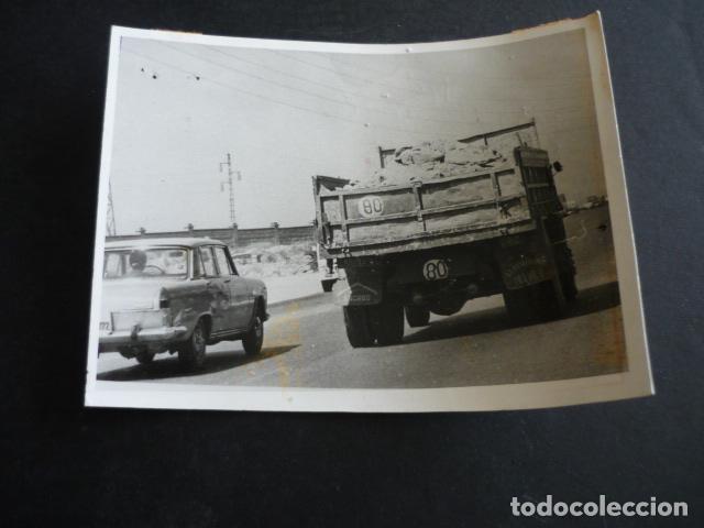 Antique Photography: CAMION EN CARRETERA ANTIGUA FOTOGRAFIA 9 X 12 CM
