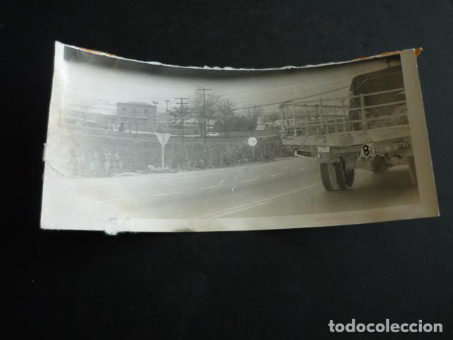 Antique Photography: CAMION EN CARRETERA ANTIGUA FOTOGRAFIA 7 X 15 CM