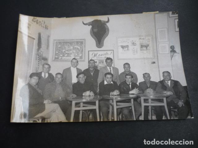 Antique Photography: BONREPOS VALENCIA PE&Ntilde;A TAURINA EL CORDOBES ANTIGUA FOTOGRAFIA 12 X 18 CM