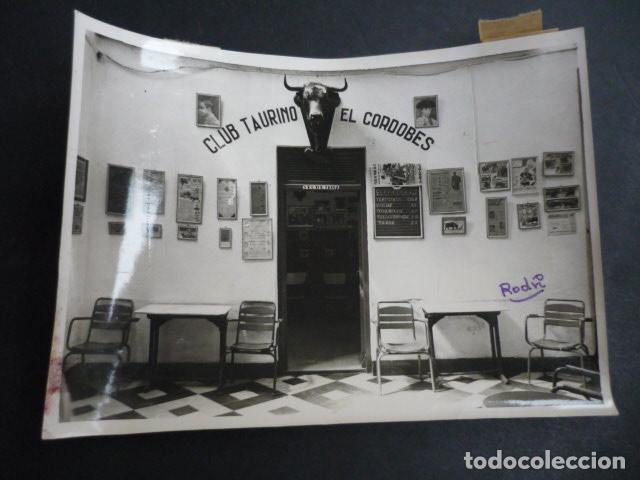 Antique Photography: PALMA DEL RIO CORDOBA PE&Ntilde;A TAURINA EL CORDOBES ANTIGUA FOTOGRAFIA 13 X 18 CM