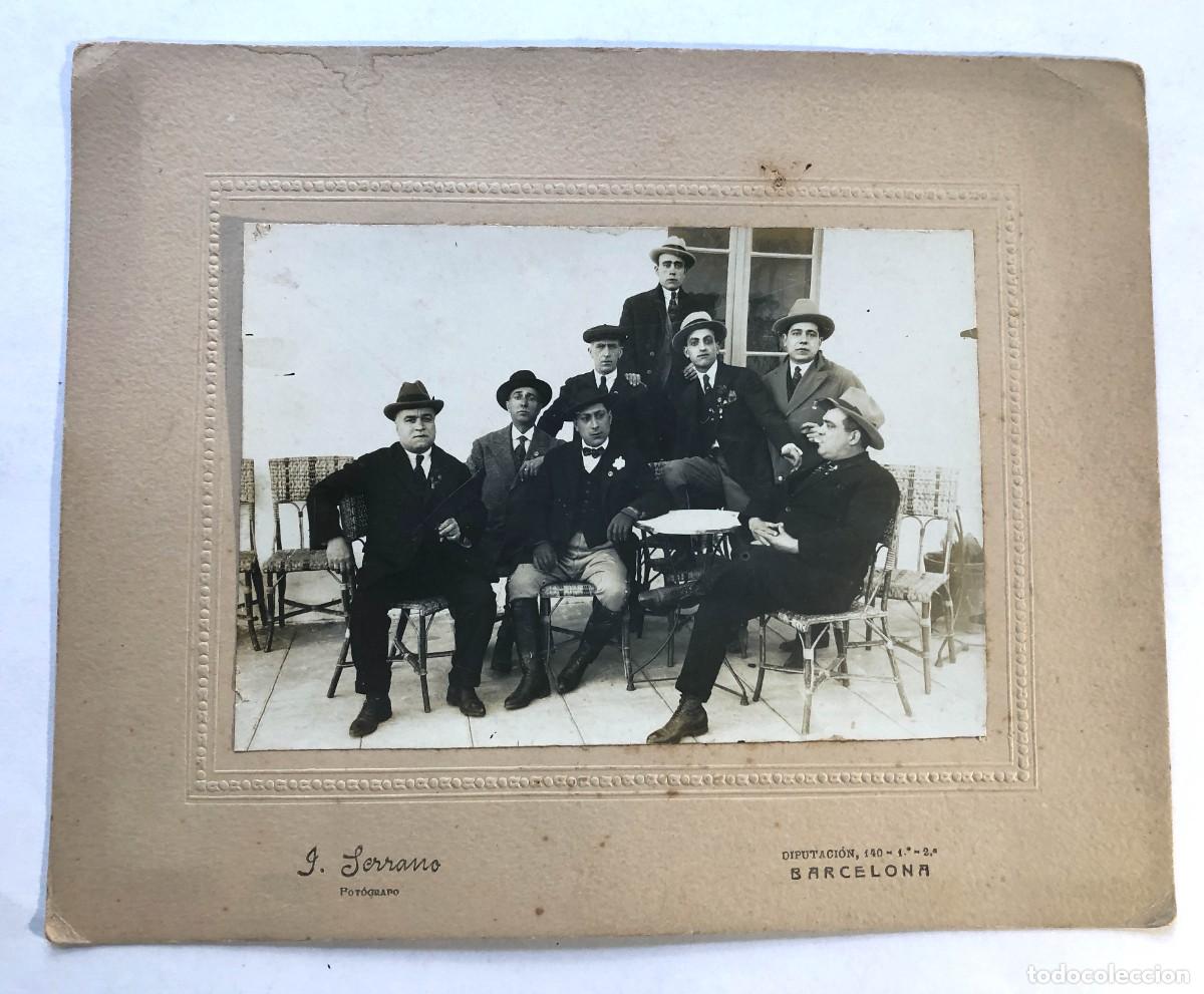 Fotograf&iacute;a antigua: ANTIGUA FOTOGRAF&Iacute;A GRUPO SE&Ntilde;ORES / FOT&Oacute;GRAFO SERRANO - BARCELONA / 25 x 20