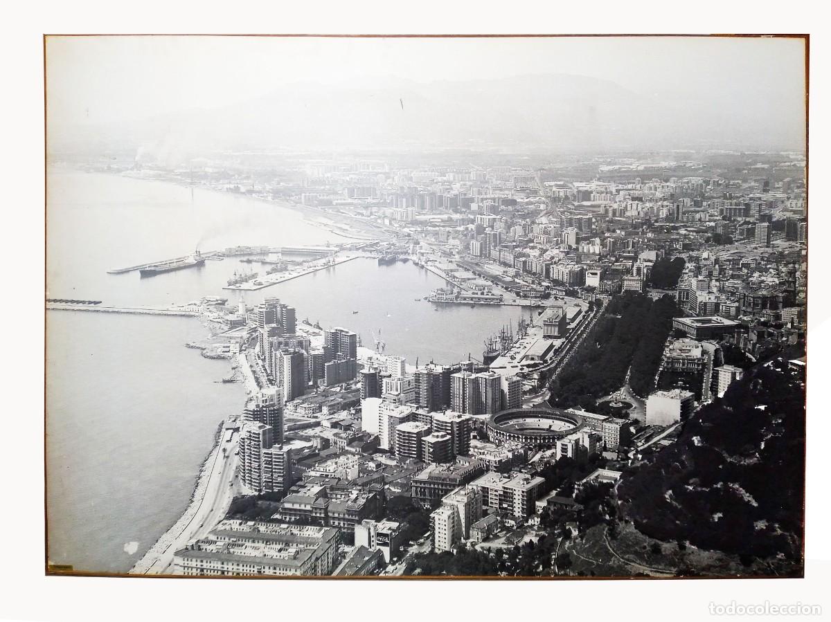 Fotograf&iacute;a antigua: GRAN VISTA PANORAMICA DE MALAGA, FOTOGRAFIA A&Ntilde;OS 60-70