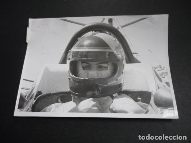 Fotograf&iacute;a antigua: EMILIO VILLOTA CORREDOR AUTOMOVILISMO ANTIGUA FOTOGRAFIA 18 X 12 CM