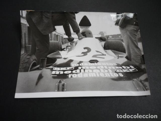 Fotograf&iacute;a antigua: EMILIO VILLOTA CORREDOR CON LYNCAR AUTOMOVILISMO ANTIGUA FOTOGRAFIA 18 X 12 CM