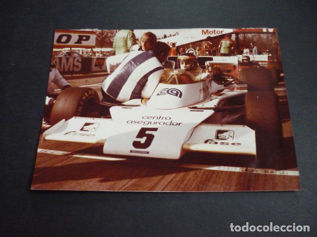 Fotograf&iacute;a antigua: EMILIO VILLOTA CORREDOR AUTOMOVILISMO ANTIGUA FOTOGRAFIA 18 X 12 CM