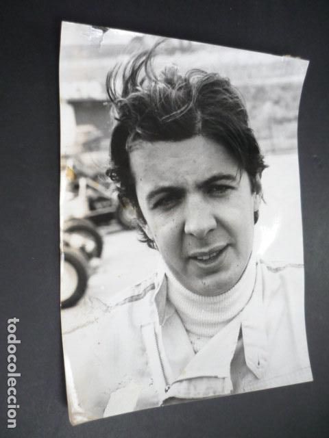 Fotograf&iacute;a antigua: EMILIO VILLOTA CORREDOR AUTOMOVILISMO ANTIGUA FOTOGRAFIA 18 X 24 CM
