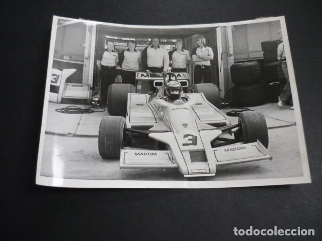 Fotograf&iacute;a antigua: EMILIO VILLOTA CORREDOR AUTOMOVILISMO ANTIGUA FOTOGRAFIA 13 X 28 CM