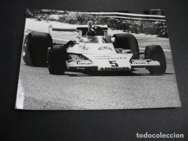Fotograf&iacute;a antigua: EMILIO VILLOTA CORREDOR AUTOMOVILISMO ANTIGUA FOTOGRAFIA 13 X 28 CM
