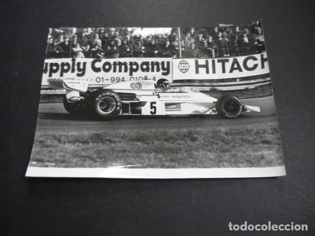 Alte Fotografie: EMILIO VILLOTA CORREDOR AUTOMOVILISMO ANTIGUA FOTOGRAFIA 13 X 18 CM