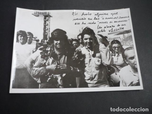 Alte Fotografie: EMILIO VILLOTA CORREDOR AUTOMOVILISMO ANTIGUA FOTOGRAFIA 13 X 18 CM