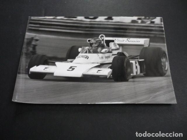 Alte Fotografie: EMILIO VILLOTA CORREDOR AUTOMOVILISMO ANTIGUA FOTOGRAFIA 13 X 18 CM