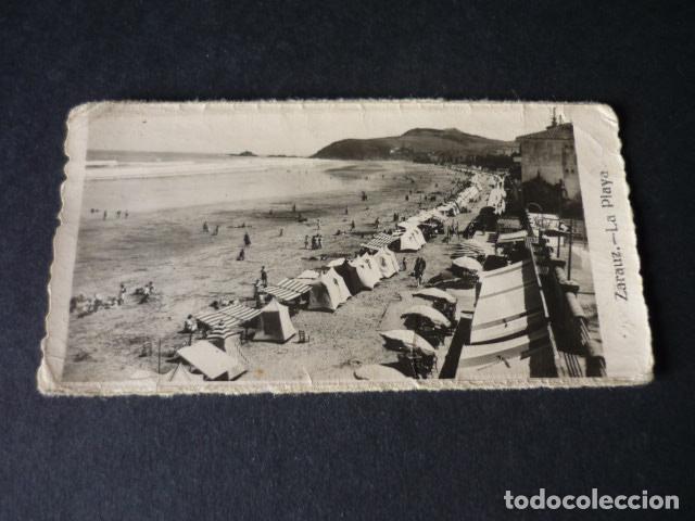 Fotograf&iacute;a antigua: ZARAUZ GUIPUZCOA ANTIGUA FOTOGRAFIA 4,5 X 8,5 CM