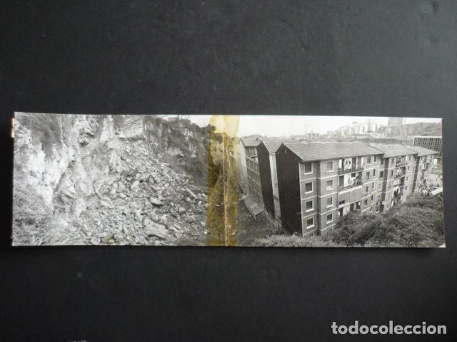 Alte Fotografie: SANTURCE VIZCAYA DESPRENDIMIENTOS DE TIERRA ANTIGUA FOTOGRAFIA 8 X 27 CM