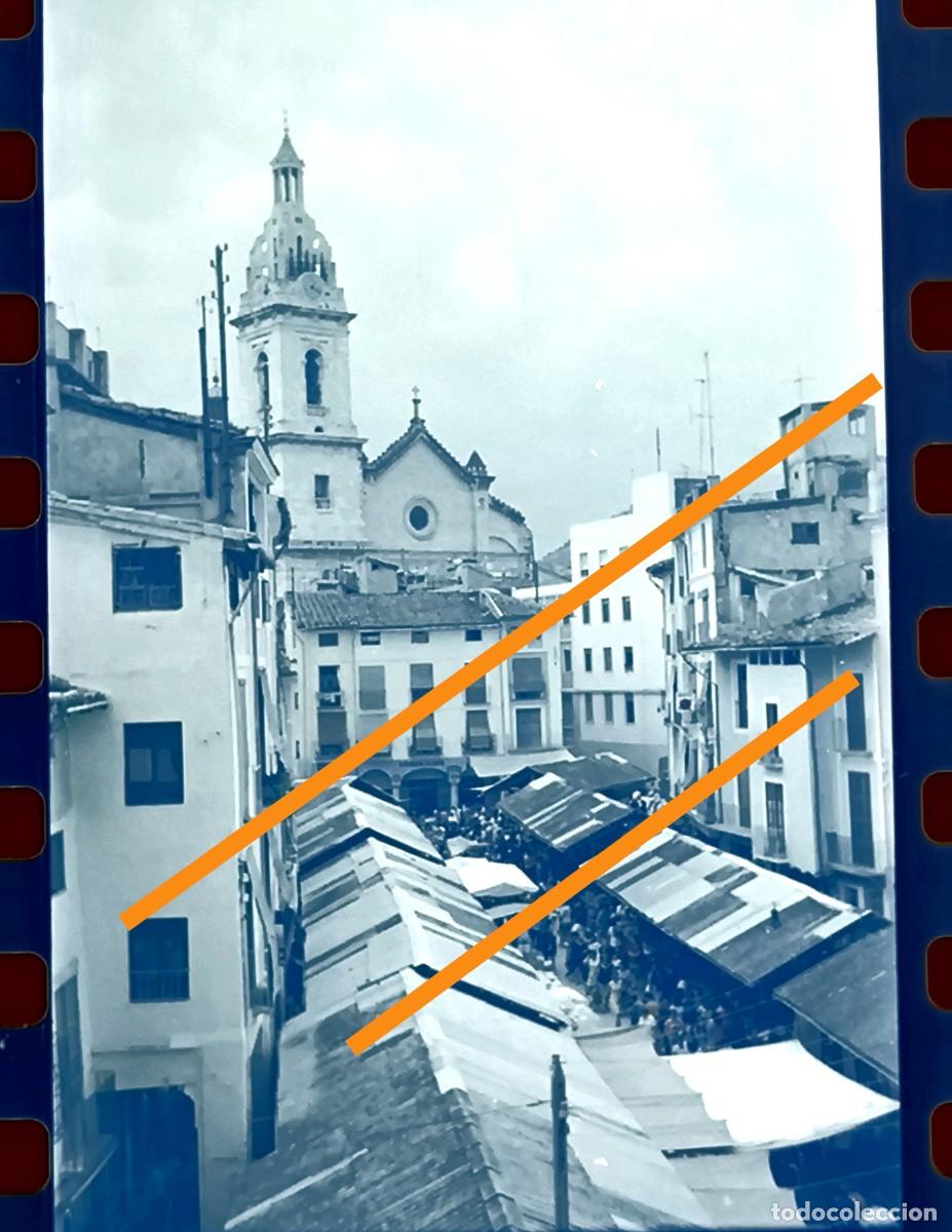 Fotograf&iacute;a antigua: Antiguo negativo de fotograf&iacute;a. Xativa. Valencia. A&ntilde;os 70