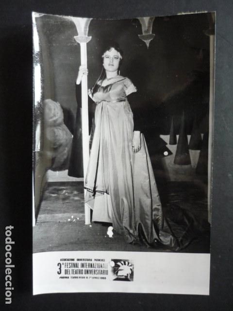 Antique Photography: PAQUITA FAJARDO ACTRIZ CIEGA ANTIGUA FOTOGRAFIA 18 X 12 CM