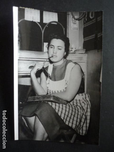 Antique Photography: PAQUITA FAJARDO ACTRIZ CIEGA ANTIGUA FOTOGRAFIA 18 X 12 CM