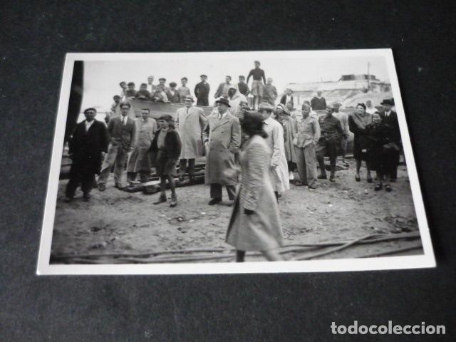 Fotograf&iacute;a antigua: ALDAN CANGAS DE MORRAZO PONTEVEDRA ASTILLEROS ANTIGUA FOTOGRAFIA 5,5 X 8,5 CM