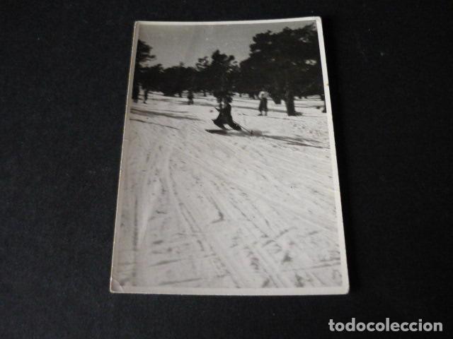 Alte Fotografie: PUERTO DE NAVACERRADA MADRID A&Ntilde;OS 40 ESQUIADORES ANTIGUA FOTOGRAFIA 6 X 8,5 CM