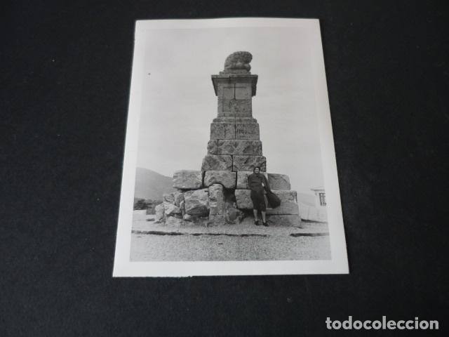 Alte Fotografie: ALTO DE LOS LEONES DE CASTILLA MADRID SEGOVIA ANTIGUA FOTOGRAFIA 7,5 X 10,5 CM