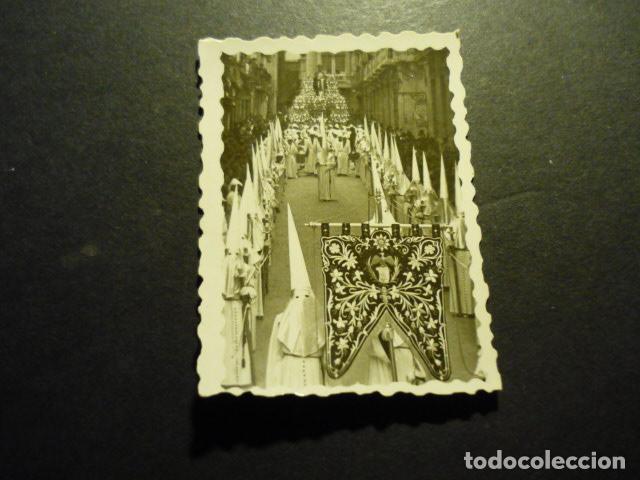 Alte Fotografie: CARTAGENA MURCIA SEMANA SANTA COFRADIA LOS MARRAJOS TERCIO SAN JUAN FOTOGRAFIA FOTO SAEZ 4 X 6 CM