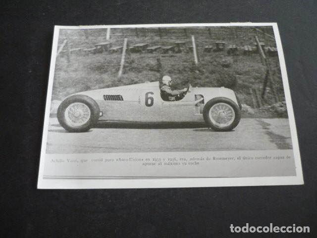 Antique Photography: ACHILLE VARZI CORREDOR AUTOMOVILISMO ANTIGUA FOTOGRAFIA 12 X 18 CM