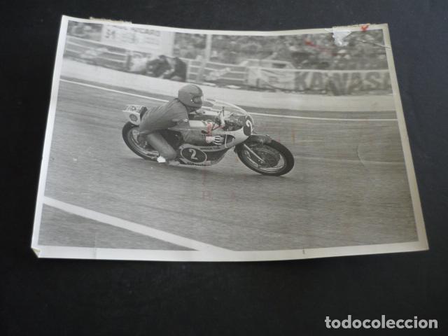 Antique Photography: TEUDO LANSIVUORI CORREDOR MOTOCICLISMO ANTIGUA FOTOGRAFIA 18 X 12 CM