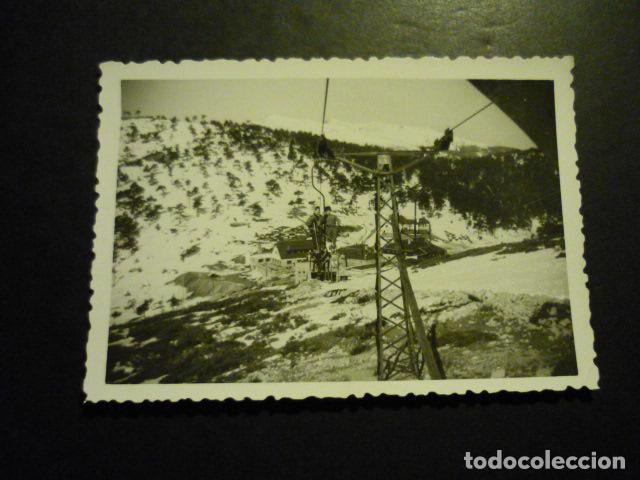 Fotografia antiga: PUERTO DE NAVACERRADA MADRID TELESILLA ANTIGUA FOTOGRAFIA 7,5 X 10,5 CM