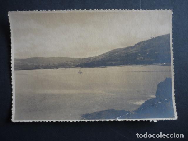Fotograf&iacute;a antigua: PUENTEDEUME CORU&Ntilde;A VISTA DE LA RIA ANTIGUA FOTOGRAFIA 13 X 18 CM