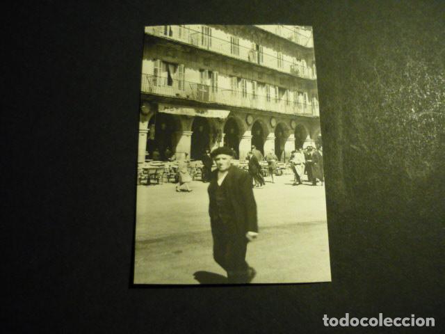 Antique Photography: SALAMANCA PLAZA MAYOR DETALLE ANTIGUA FOTOGRAFIA 6 X 9 CM