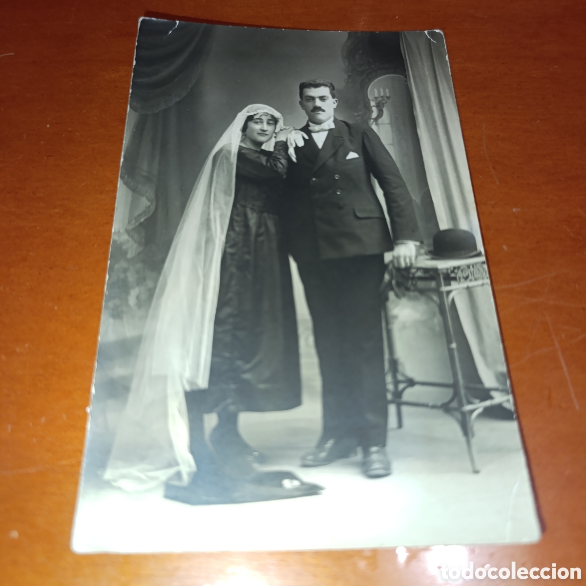 Antique Photography: Fotograf&iacute;a antigua a&ntilde;os 1919,pareja novios en su enlace.