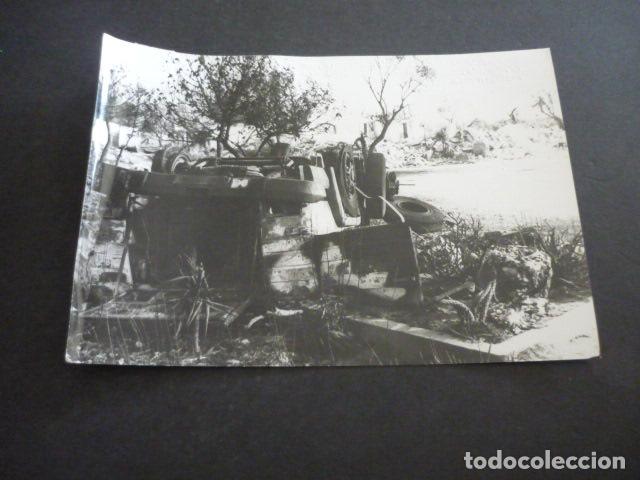 Photographie ancienne: SAN CARLOS DE LA RAPITA ALFAQUES TARRAGONA EXPLOSION CAMPING TRAGEDIA ANTIGUA FOTOGRAFIA 12 X 18 CM