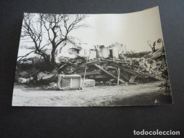 Alte Fotografie: ALFAQUES SAN CARLOS DE LA RAPITA TARRAGONA EXPLOSION CAMPING TRAGEDIA ANTIGUA FOTOGRAFIA 13 X 18 CM