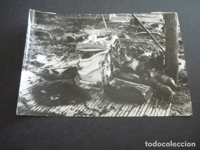 Alte Fotografie: ALFAQUES SAN CARLOS DE LA RAPITA TARRAGONA EXPLOSION CAMPING TRAGEDIA ANTIGUA FOTOGRAFIA 13 X 18 CM