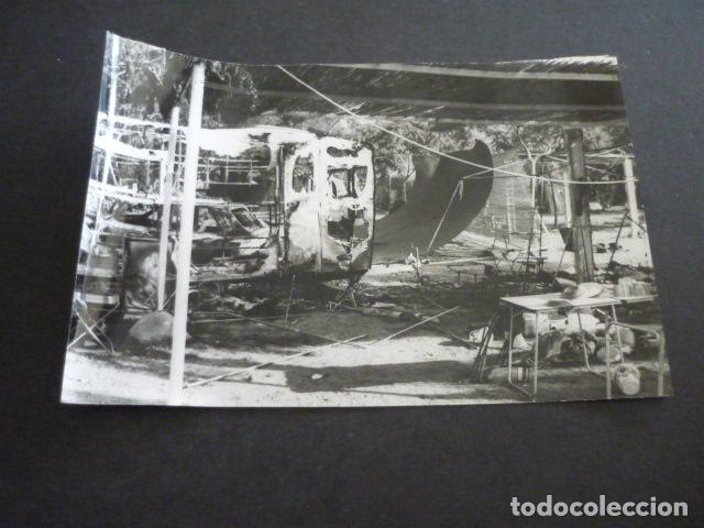 Alte Fotografie: ALFAQUES SAN CARLOS DE LA RAPITA TARRAGONA EXPLOSION CAMPING TRAGEDIA ANTIGUA FOTOGRAFIA 13 X 18 CM