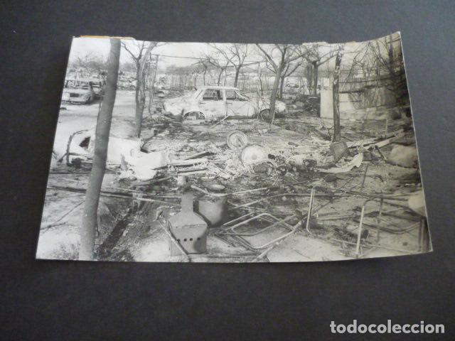 Alte Fotografie: ALFAQUES SAN CARLOS DE LA RAPITA TARRAGONA EXPLOSION CAMPING TRAGEDIA ANTIGUA FOTOGRAFIA 13 X 18 CM