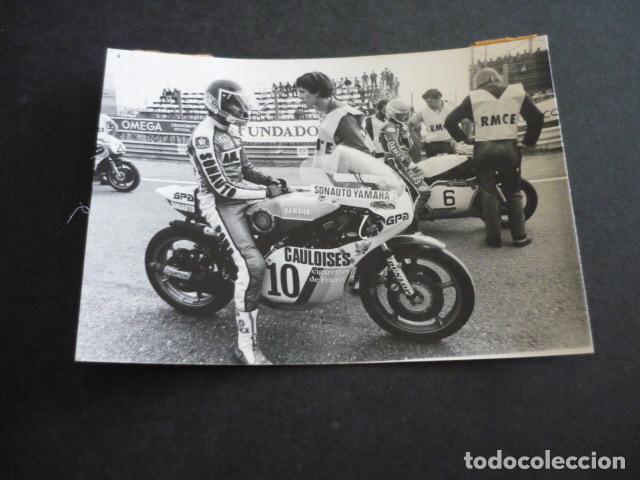 Fotograf&iacute;a antigua: PATRICK PONS CORREDOR MOTOCICLISMO ANTIGUA FOTOGRAFIA 13 X 9 CM