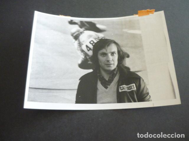 Fotograf&iacute;a antigua: PATRICK PONS CORREDOR MOTOCICLISMO ANTIGUA FOTOGRAFIA 18 X 12 CM