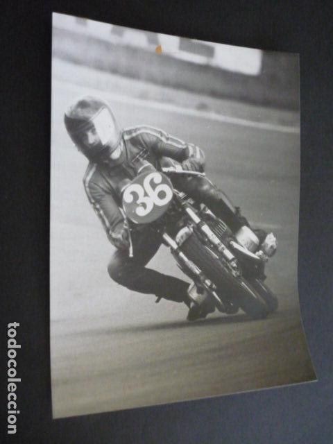 Fotograf&iacute;a antigua: PATRICK PONS CORREDOR MOTOCICLISMO ANTIGUA FOTOGRAFIA 24 X 18 CM